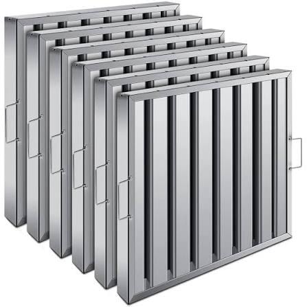 Stainless steel baffle filters for replacement